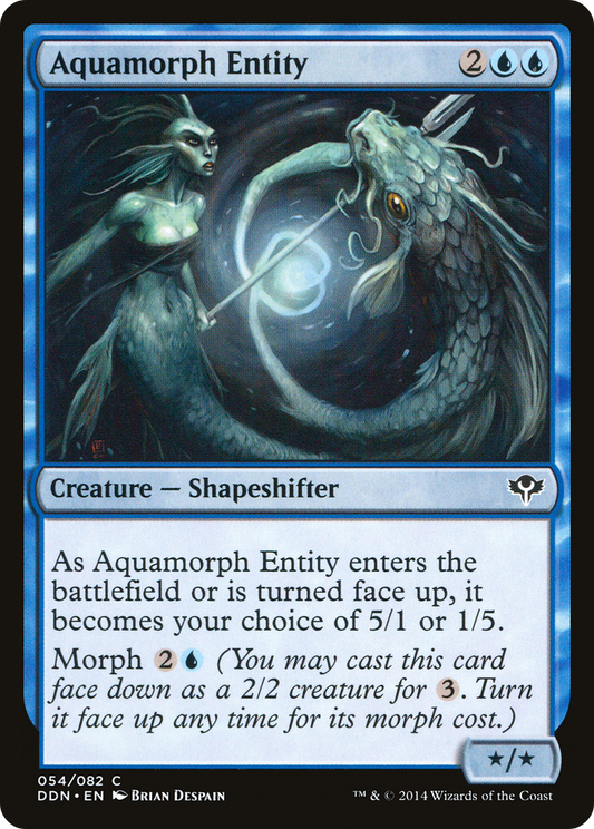 Aquamorph Entity (DDN-054) - Duel Decks: Speed vs. Cunning - Premium MTG Single from Wizards of the Coast - Just $0.08! Shop now at Game Crave Tournament Store
