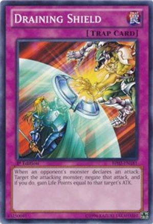 Draining Shield (BP02-EN181) - Battle Pack 2: War of the Giants Unlimited - Premium Yugioh Single from Konami - Just $0.46! Shop now at Game Crave Tournament Store