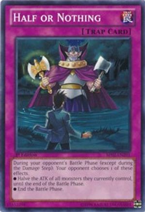Half or Nothing (BP02-EN201) - Battle Pack 2: War of the Giants 1st Edition - Premium Yugioh Single from Konami - Just $0.25! Shop now at Game Crave Tournament Store