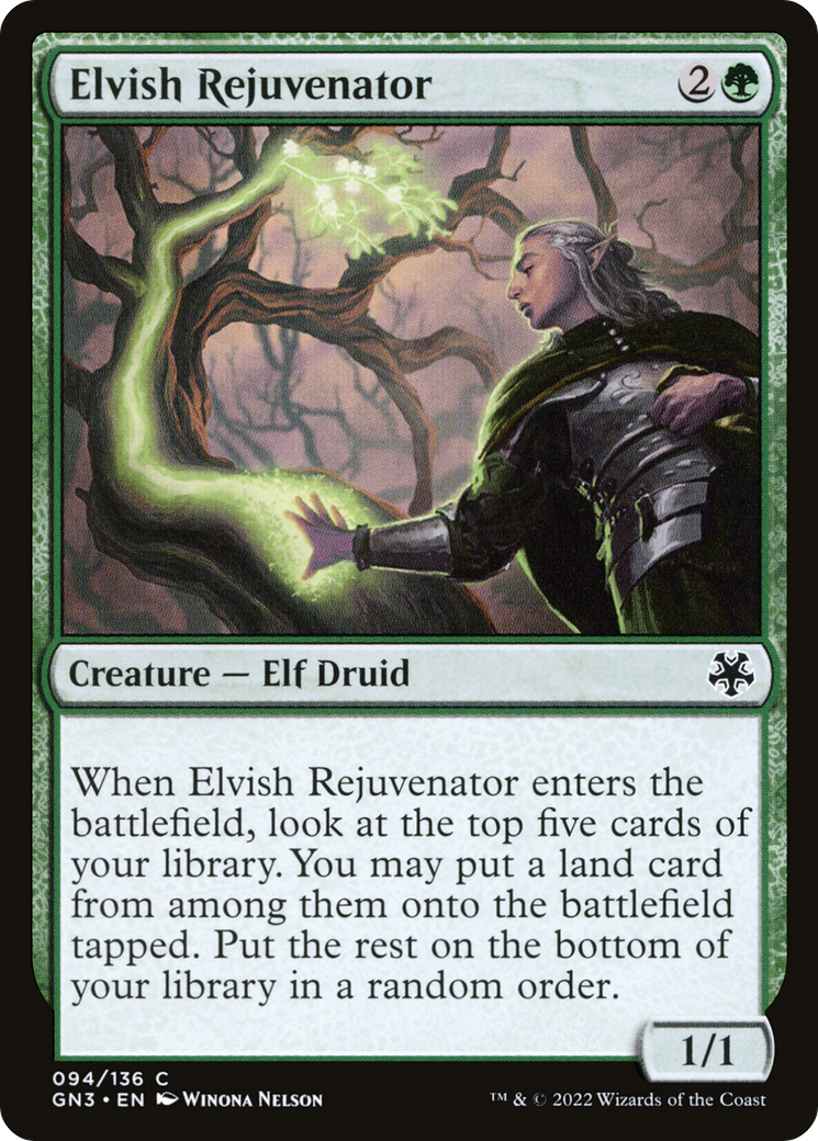 Elvish Rejuvenator (GN3-094) - Game Night: Free-for-All - Premium MTG Single from Wizards of the Coast - Just $0.08! Shop now at Game Crave Tournament Store