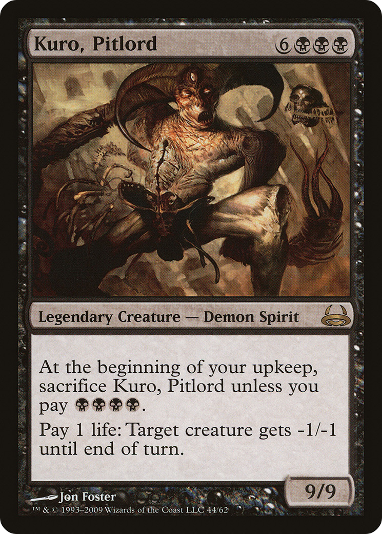 Kuro, Pitlord (DDC-044) - Duel Decks: Divine vs. Demonic - Premium MTG Single from Wizards of the Coast - Just $0.08! Shop now at Game Crave Tournament Store