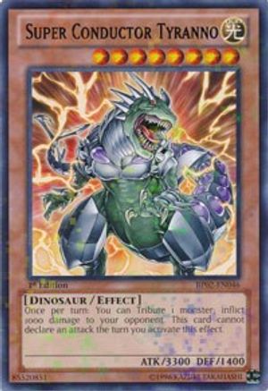 Super Conductor Tyranno (Mosaic Rare) (BP02-EN046) - Battle Pack 2: War of the Giants 1st Edition - Premium Yugioh Single from Konami - Just $0.25! Shop now at Game Crave Tournament Store