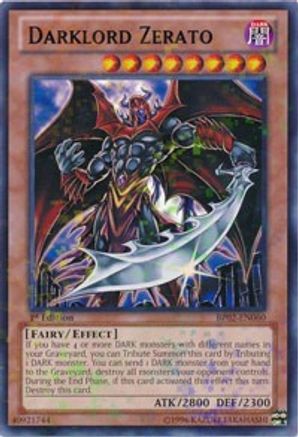 Darklord Zerato (Mosaic Rare) (BP02-EN060) - Battle Pack 2: War of the Giants 1st Edition - Premium Yugioh Single from Konami - Just $0.40! Shop now at Game Crave Tournament Store