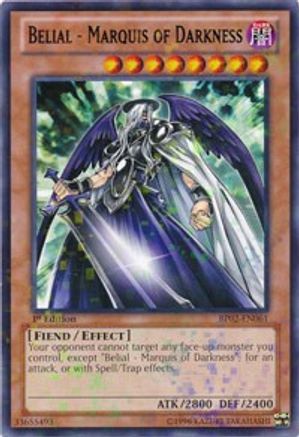 Belial - Marquis of Darkness (Mosaic Rare) (BP02-EN061) - Battle Pack 2: War of the Giants 1st Edition - Premium Yugioh Single from Konami - Just $0.25! Shop now at Game Crave Tournament Store