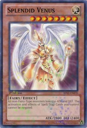 Splendid Venus (Mosaic Rare) (BP02-EN070) - Battle Pack 2: War of the Giants 1st Edition - Premium Yugioh Single from Konami - Just $0.25! Shop now at Game Crave Tournament Store
