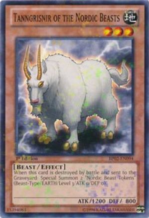 Tanngrisnir of the Nordic Beasts (Mosaic Rare) (BP02-EN094) - Battle Pack 2: War of the Giants Unlimited - Premium Yugioh Single from Konami - Just $0.25! Shop now at Game Crave Tournament Store