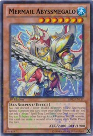 Mermail Abyssmegalo (Mosaic Rare) (BP02-EN117) - Battle Pack 2: War of the Giants 1st Edition - Premium Yugioh Single from Konami - Just $0.59! Shop now at Game Crave Tournament Store