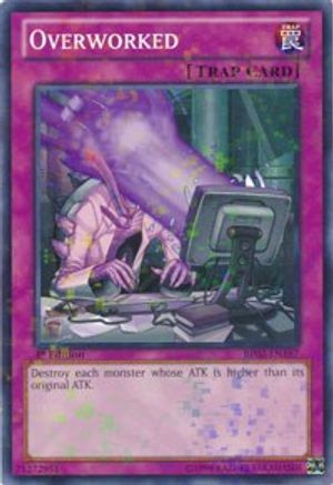 Overworked (Mosaic Rare) (BP02-EN197) - Battle Pack 2: War of the Giants Unlimited - Premium Yugioh Single from Konami - Just $0.25! Shop now at Game Crave Tournament Store