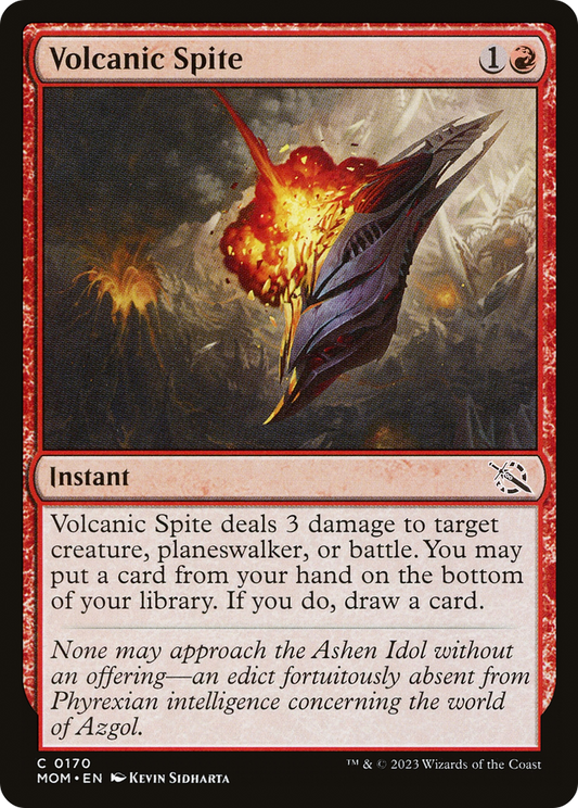 Volcanic Spite (MOM-170) - March of the Machine Foil - Premium MTG Single from Wizards of the Coast - Just $0.25! Shop now at Game Crave Tournament Store