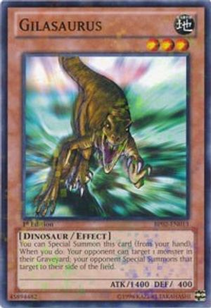 Gilasaurus (Mosaic Rare) (BP02-EN013) - Battle Pack 2: War of the Giants Unlimited - Premium Yugioh Single from Konami - Just $0.80! Shop now at Game Crave Tournament Store