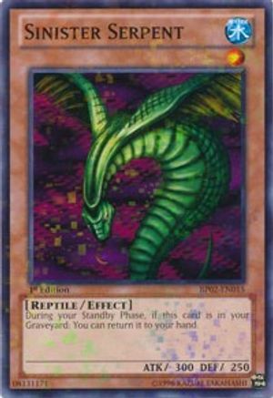 Sinister Serpent (Mosaic Rare) (BP02-EN015) - Battle Pack 2: War of the Giants Unlimited - Premium Yugioh Single from Konami - Just $0.19! Shop now at Game Crave Tournament Store