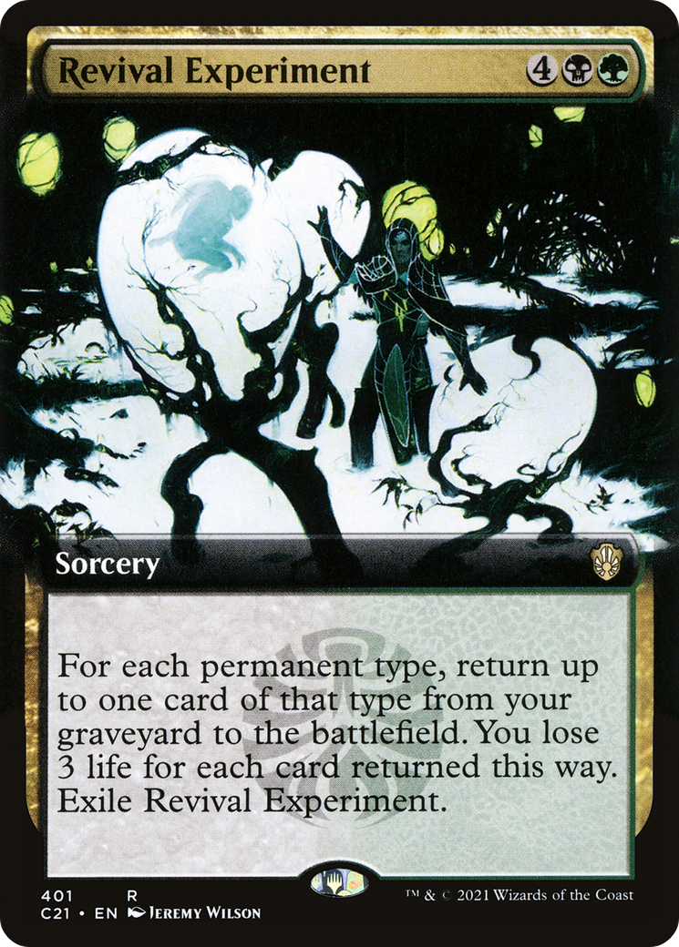 Revival Experiment (C21-401) - Commander 2021: (Extended Art) - Premium MTG Single from Wizards of the Coast - Just $0.08! Shop now at Game Crave Tournament Store