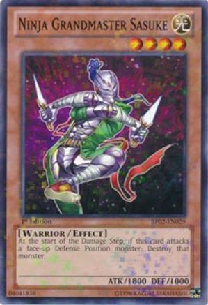 Ninja Grandmaster Sasuke (Mosaic Rare) (BP02-EN029) - Battle Pack 2: War of the Giants 1st Edition - Premium Yugioh Single from Konami - Just $0.75! Shop now at Game Crave Tournament Store