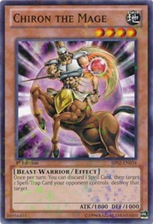 Chiron the Mage (Mosaic Rare) (BP02-EN034) - Battle Pack 2: War of the Giants Unlimited - Premium Yugioh Single from Konami - Just $0.40! Shop now at Game Crave Tournament Store