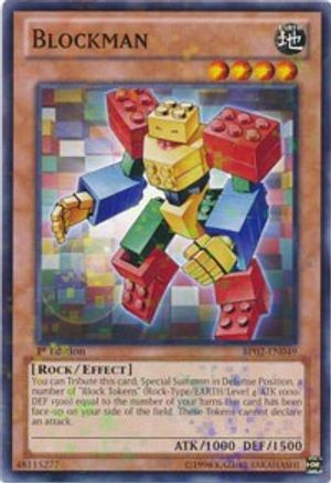 Blockman (Mosaic Rare) (BP02-EN049) - Battle Pack 2: War of the Giants Unlimited - Premium Yugioh Single from Konami - Just $0.50! Shop now at Game Crave Tournament Store
