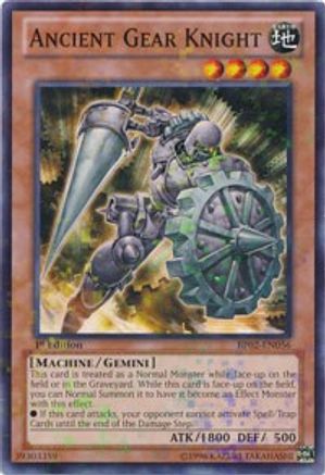 Ancient Gear Knight (Mosaic Rare) (BP02-EN056) - Battle Pack 2: War of the Giants Unlimited - Premium Yugioh Single from Konami - Just $0.80! Shop now at Game Crave Tournament Store