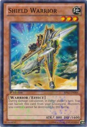 Shield Warrior (Mosaic Rare) (BP02-EN066) - Battle Pack 2: War of the Giants Unlimited - Premium Yugioh Single from Konami - Just $0.25! Shop now at Game Crave Tournament Store