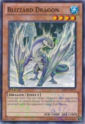 Blizzard Dragon (Mosaic Rare) (BP02-EN075) - Battle Pack 2: War of the Giants 1st Edition - Premium Yugioh Single from Konami - Just $0.65! Shop now at Game Crave Tournament Store