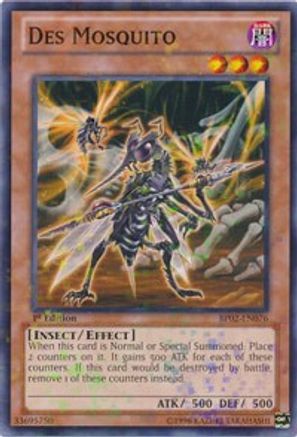 Des Mosquito (Mosaic Rare) (BP02-EN076) - Battle Pack 2: War of the Giants 1st Edition - Premium Yugioh Single from Konami - Just $0.25! Shop now at Game Crave Tournament Store