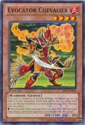 Evocator Chevalier (Mosaic Rare) (BP02-EN085) - Battle Pack 2: War of the Giants Unlimited - Premium Yugioh Single from Konami - Just $0.60! Shop now at Game Crave Tournament Store