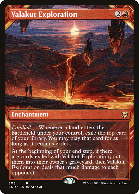 Valakut Exploration (ZNR-303) - Zendikar Rising: (Showcase) - Premium MTG Single from Wizards of the Coast - Just $0.54! Shop now at Game Crave Tournament Store