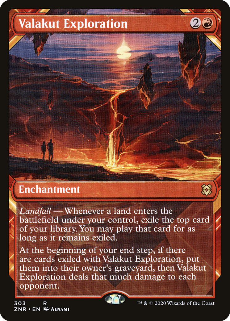 Valakut Exploration (ZNR-303) - Zendikar Rising: (Showcase) Foil - Premium MTG Single from Wizards of the Coast - Just $0.25! Shop now at Game Crave Tournament Store