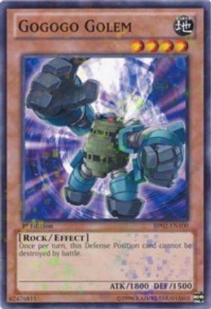 Gogogo Golem (Mosaic Rare) (BP02-EN100) - Battle Pack 2: War of the Giants Unlimited - Premium Yugioh Single from Konami - Just $0.11! Shop now at Game Crave Tournament Store