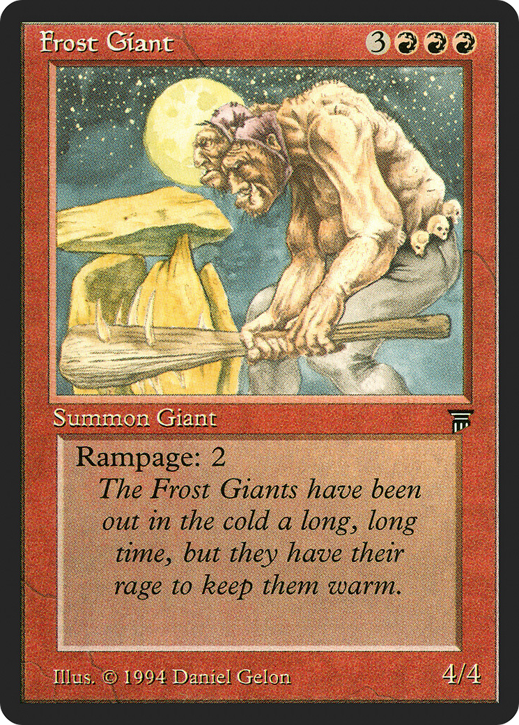 Frost Giant (LEG-148) - Legends - Premium MTG Single from Wizards of the Coast - Just $0.49! Shop now at Game Crave Tournament Store
