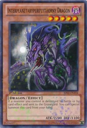 Interplanetarypurplythorny Dragon (Mosaic Rare) (BP02-EN104) - Battle Pack 2: War of the Giants Unlimited - Premium Yugioh Single from Konami - Just $0.39! Shop now at Game Crave Tournament Store