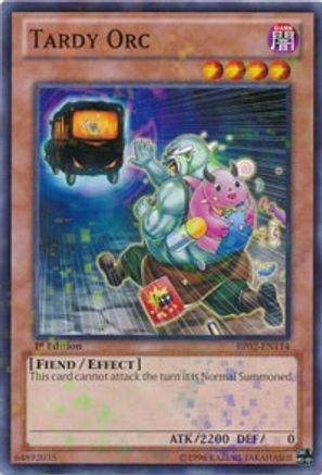 Tardy Orc (Mosaic Rare) (BP02-EN114) - Battle Pack 2: War of the Giants 1st Edition - Premium Yugioh Single from Konami - Just $0.25! Shop now at Game Crave Tournament Store