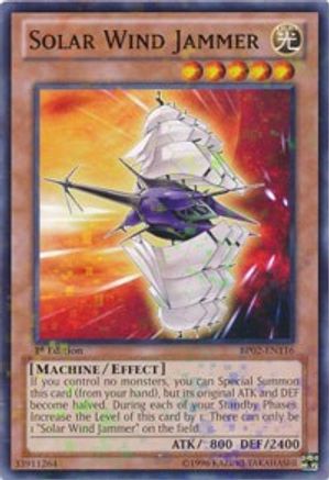 Solar Wind Jammer (Mosaic Rare) (BP02-EN116) - Battle Pack 2: War of the Giants 1st Edition - Premium Yugioh Single from Konami - Just $0.14! Shop now at Game Crave Tournament Store