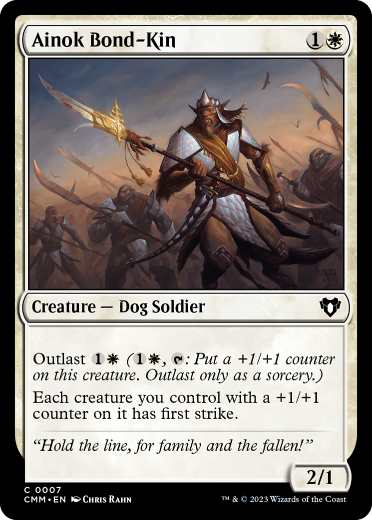 Ainok Bond-Kin (CMM-007) - Commander Masters - Premium MTG Single from Wizards of the Coast - Just $0.25! Shop now at Game Crave Tournament Store