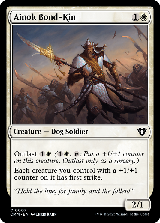 Ainok Bond-Kin (CMM-007) - Commander Masters - Premium MTG Single from Wizards of the Coast - Just $0.25! Shop now at Game Crave Tournament Store