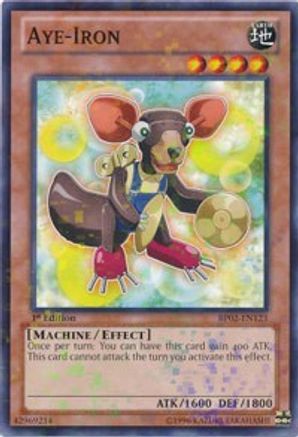 Aye-Iron (Mosaic Rare) (BP02-EN123) - Battle Pack 2: War of the Giants Unlimited - Premium Yugioh Single from Konami - Just $0.07! Shop now at Game Crave Tournament Store