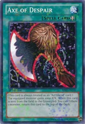 Axe of Despair (Mosaic Rare) (BP02-EN131) - Battle Pack 2: War of the Giants Unlimited - Premium Yugioh Single from Konami - Just $0.26! Shop now at Game Crave Tournament Store
