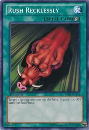 Rush Recklessly (Mosaic Rare) (BP02-EN133) - Battle Pack 2: War of the Giants 1st Edition - Premium Yugioh Single from Konami - Just $0.25! Shop now at Game Crave Tournament Store