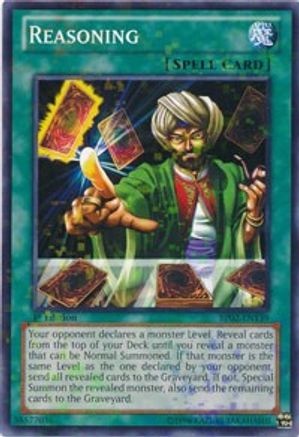 Reasoning (Mosaic Rare) (BP02-EN139) - Battle Pack 2: War of the Giants 1st Edition - Premium Yugioh Single from Konami - Just $0.35! Shop now at Game Crave Tournament Store