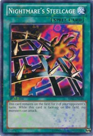 Nightmare's Steelcage (Mosaic Rare) (BP02-EN148) - Battle Pack 2: War of the Giants 1st Edition - Premium Yugioh Single from Konami - Just $0.54! Shop now at Game Crave Tournament Store