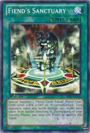 Fiend's Sanctuary (Mosaic Rare) (BP02-EN151) - Battle Pack 2: War of the Giants 1st Edition - Premium Yugioh Single from Konami - Just $0.25! Shop now at Game Crave Tournament Store