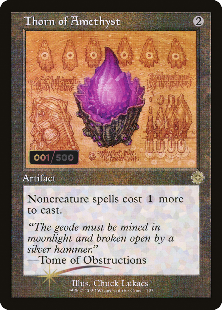 Thorn of Amethyst (BRR-123Z) - The Brothers' War Retro Artifacts Foil - Premium MTG Single from Wizards of the Coast - Just $49.48! Shop now at Game Crave Tournament Store