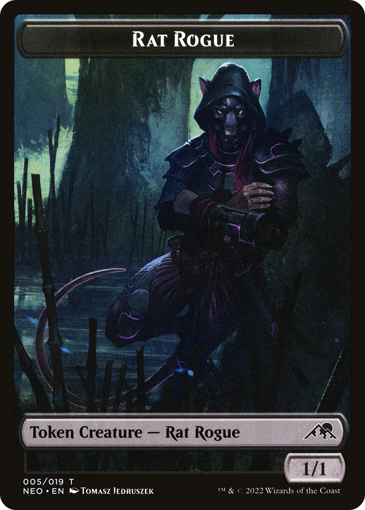 Rat Rogue (TNEO-005) - Kamigawa: Neon Dynasty Tokens Foil - Premium MTG Single from Wizards of the Coast - Just $0.25! Shop now at Game Crave Tournament Store