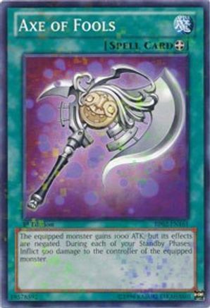 Axe of Fools (Mosaic Rare) (BP02-EN161) - Battle Pack 2: War of the Giants Unlimited - Premium Yugioh Single from Konami - Just $2.46! Shop now at Game Crave Tournament Store