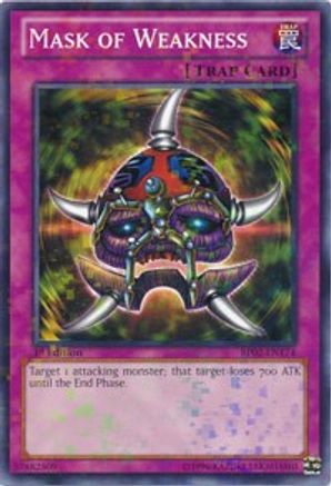 Mask of Weakness (Mosaic Rare) (BP02-EN174) - Battle Pack 2: War of the Giants 1st Edition - Premium Yugioh Single from Konami - Just $0.32! Shop now at Game Crave Tournament Store