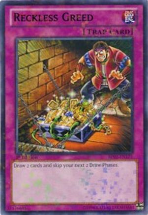 Reckless Greed (Mosaic Rare) (BP02-EN175) - Battle Pack 2: War of the Giants Unlimited - Premium Yugioh Single from Konami - Just $2.38! Shop now at Game Crave Tournament Store