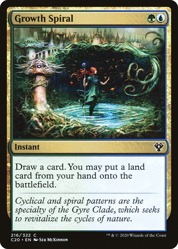 Growth Spiral (C20-216) - Commander 2020 - Premium MTG Single from Wizards of the Coast - Just $0.25! Shop now at Game Crave Tournament Store