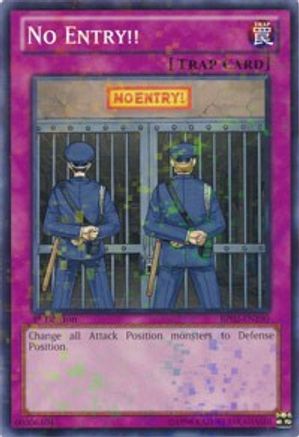 No Entry!! (Mosaic Rare) (BP02-EN190) - Battle Pack 2: War of the Giants Unlimited - Premium Yugioh Single from Konami - Just $0.52! Shop now at Game Crave Tournament Store