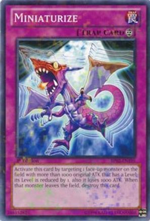 Miniaturize (Mosaic Rare) (BP02-EN195) - Battle Pack 2: War of the Giants Unlimited - Premium Yugioh Single from Konami - Just $0.27! Shop now at Game Crave Tournament Store