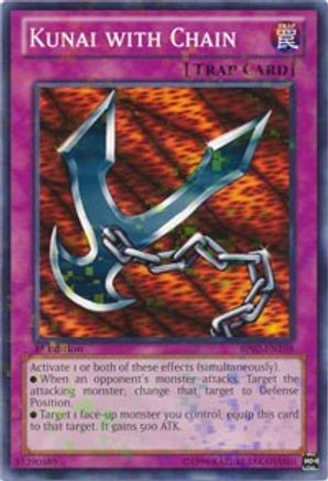 Kunai with Chain (Mosaic Rare) (BP02-EN198) - Battle Pack 2: War of the Giants 1st Edition - Premium Yugioh Single from Konami - Just $0.09! Shop now at Game Crave Tournament Store