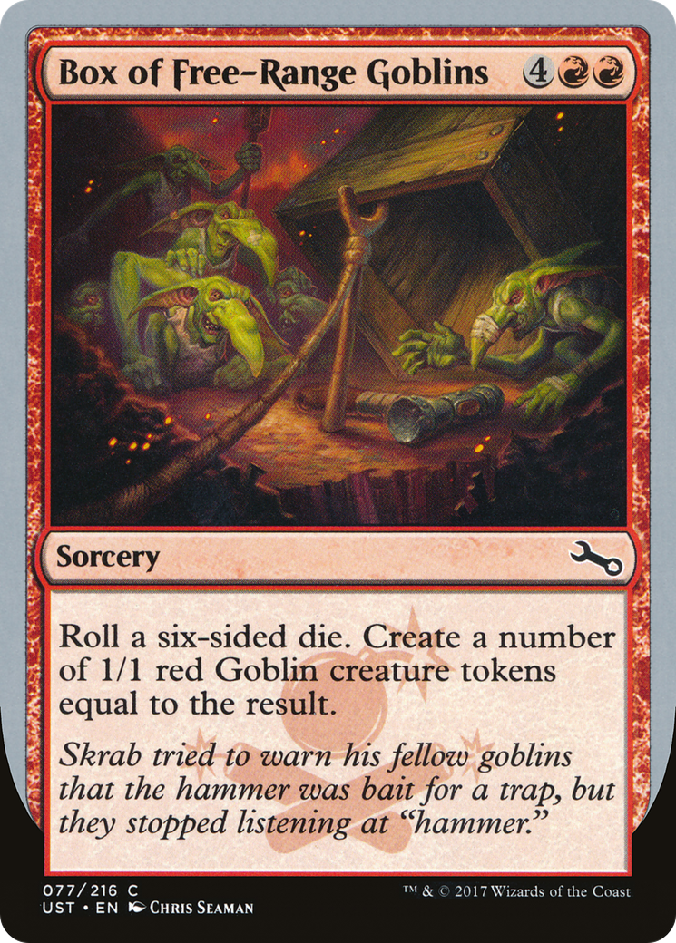 Box of Free-Range Goblins (UST-077) - Unstable - Premium MTG Single from Wizards of the Coast - Just $0.25! Shop now at Game Crave Tournament Store