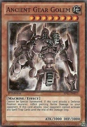 Ancient Gear Golem (Starfoil) (BP01-EN011) - Battle Pack: Epic Dawn 1st Edition - Premium Yugioh Single from Konami - Just $1.46! Shop now at Game Crave Tournament Store